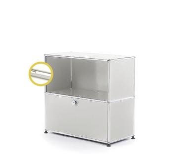 USM Haller E Sideboard M mit Fachbeleuchtung Lichtgrau RAL 7035|Kaltweiß