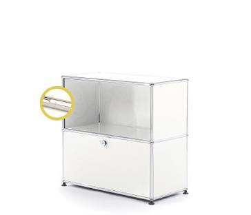 USM Haller E Sideboard M mit Fachbeleuchtung Reinweiß RAL 9010|Warmweiß