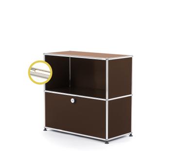 USM Haller E Sideboard M mit Fachbeleuchtung USM braun|Warmweiß