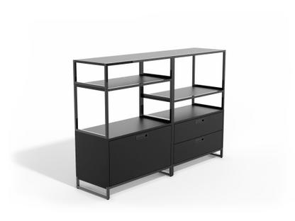 M1 Sideboard Variante 3 (H 110 x B 160 cm)|Schwarz