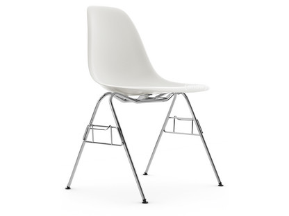 Eames Plastic Side Chair RE DSS Weiß|Ohne Polsterung|Ohne Polsterung|Mit Reihenverbindung (DSS)
