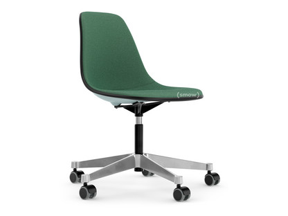 Eames Plastic Side Chair RE PSCC Eisgrau RE|Mit Vollpolsterung|Mint / forest
