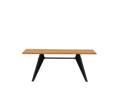 EM Table 180 x 90 cm|Eiche natur massiv, geölt|Tiefschwarz
