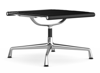 Aluminium Chair EA 125 Untergestell verchromt|Leder (Standard)|Nero