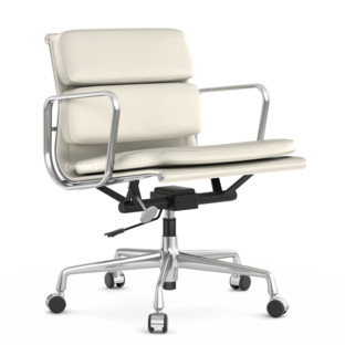 Soft Pad Chair EA 217 Poliert|Leder Standard snow, Plano weiß