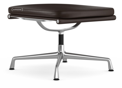 Soft Pad Chair EA 223 Untergestell poliert|Leder Standard kastanie, Plano braun