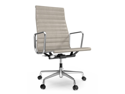 Aluminium Chair EA 119 Poliert|Leder (Standard)|Sand