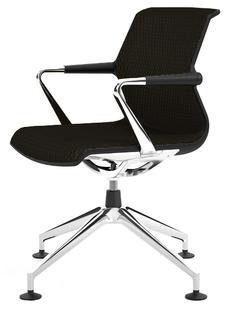 Unix Chair Viersternfuß Diamond Mesh braun|Basic dark