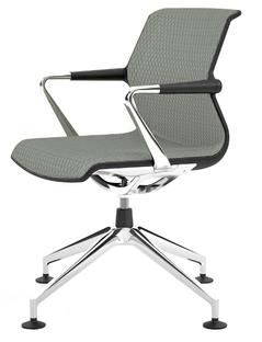 Unix Chair Viersternfuß Diamond Mesh eisgrau|Basic dark