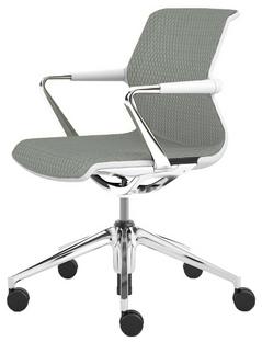 Unix Chair Fünfsternfuß Diamond Mesh eisgrau|Soft grey