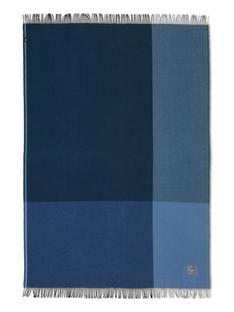 Colour Block Blanket Schwarz/blau
