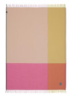 Colour Block Blanket Rosa/beige