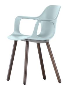 HAL Armchair Wood Eisgrau|Eiche massiv dunkel, Naturholz Schutzlack