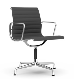 Aluminium Chair EA 103 / EA 104 EA 104 - drehbar|Dunkelgrau|Verchromt