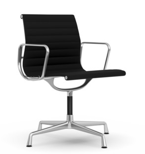 Aluminium Chair EA 103 / EA 104 EA 103 - nicht drehbar|Nero|Poliert
