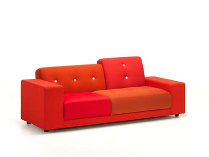Polder Compact Ohne Ottoman|Armlehne links|Stoffmix red