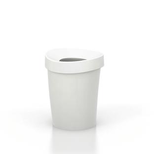 Happy Bin S (H 29,5 x Ø 23,5 cm)|Weiß