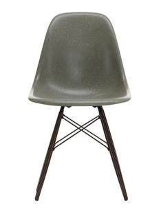 Eames Fiberglass Chair DSW Eames raw umber|Ahorn schwarz