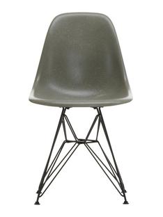 Eames Fiberglass Chair DSR Eames raw umber|Pulverbeschichtet basic dark glatt