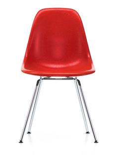Eames Fiberglass Chair DSX Eames classic red|Glanzchrom
