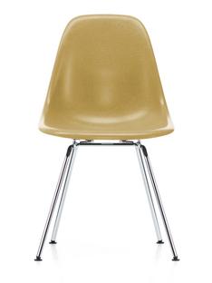 Eames Fiberglass Chair DSX Eames ochre light|Glanzchrom