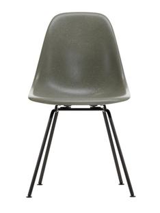 Eames Fiberglass Chair DSX Eames raw umber|Pulverbeschichtet basic dark glatt
