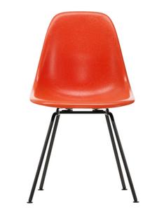 Eames Fiberglass Chair DSX Eames red orange|Pulverbeschichtet basic dark glatt