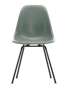 Eames Fiberglass Chair DSX Eames sea foam green|Pulverbeschichtet basic dark glatt