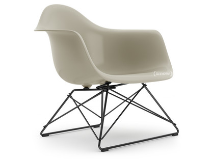 Eames Plastic Armchair RE LAR Kieselstein|Ohne Polsterung|Beschichtet basic dark