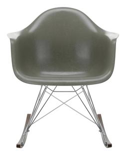 Eames Fiberglass Armchair RAR Eames raw umber|Verchromt|Ahorn dunkel