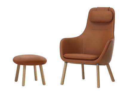HAL Lounge Chair Leder Premium cognac|Mit Ottoman