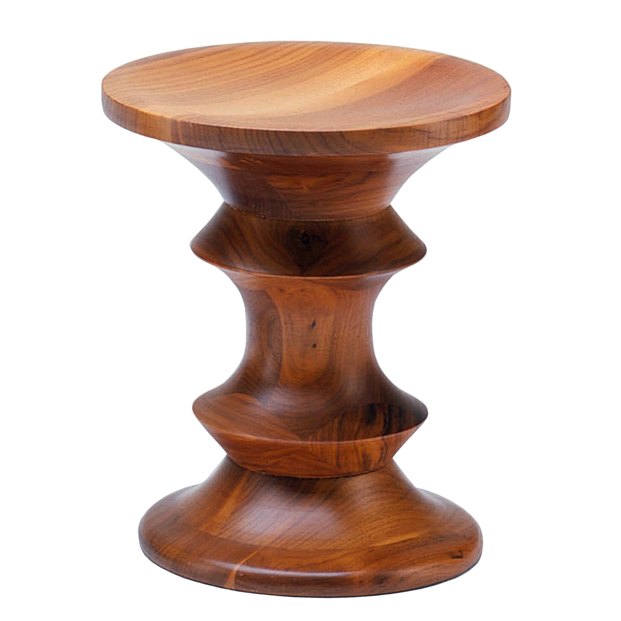 Eames Stools Hocker, Modell C / Nussbaum glänzend | Vitra | von