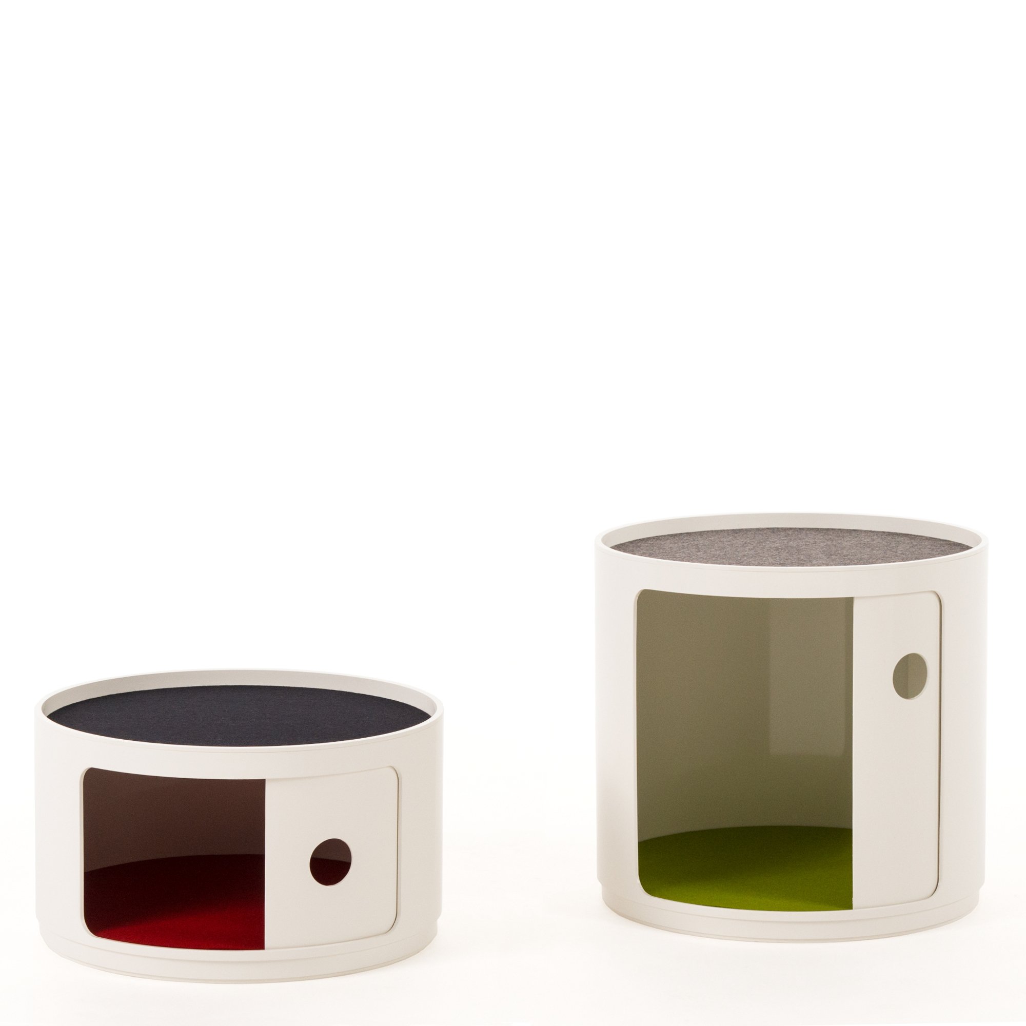 Eco Filzauflage Für Kartell Componibili Container – 40 Cm, Aus Recyceltem PET, Waschbar – Nachhaltig & Farbenfroh