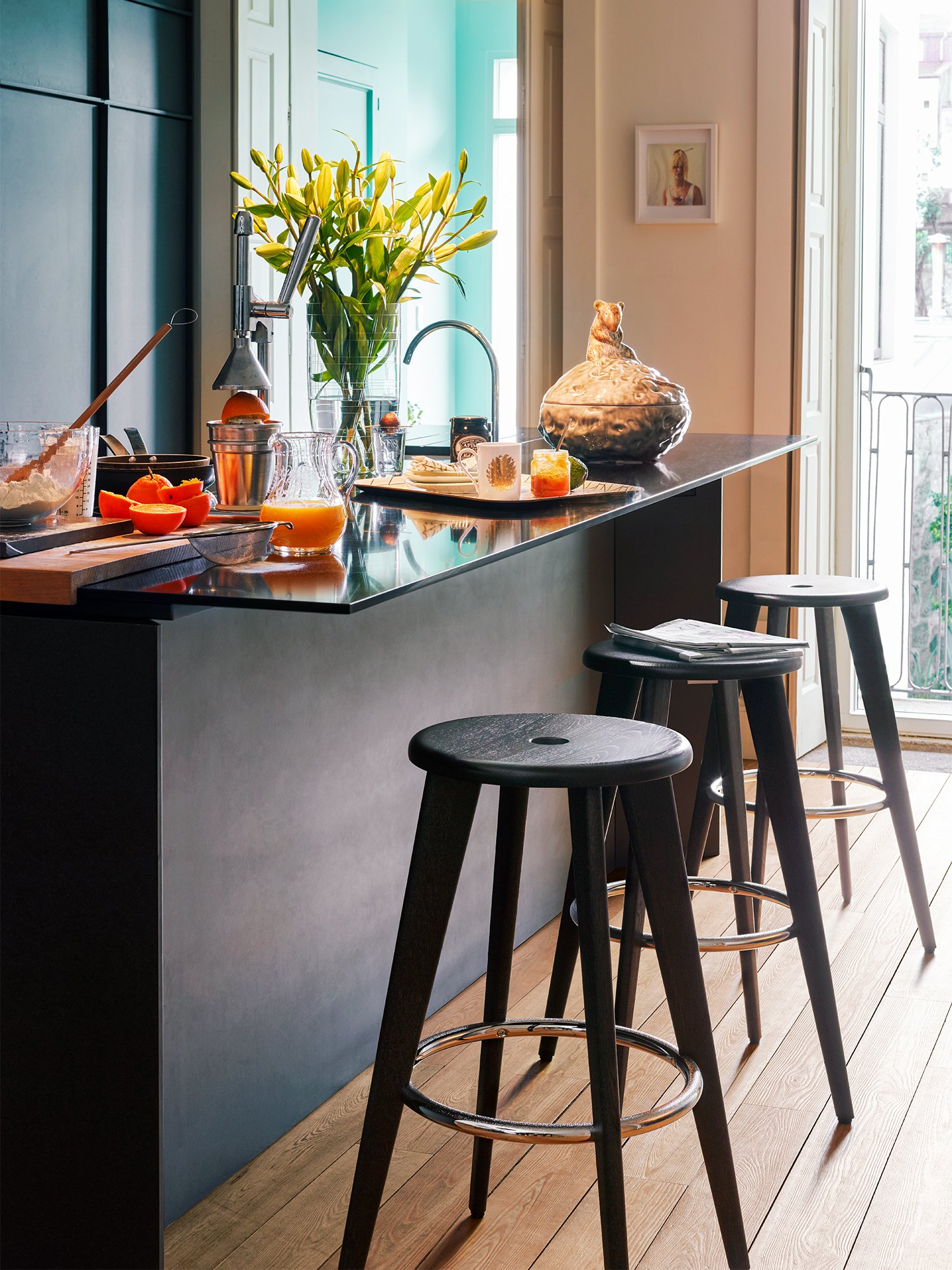良品　Vitra/Tabouret Haut　ブラウン Tabouret Haut Barhocker | Vitra | von Jean Prouvé, 1942 - Original
