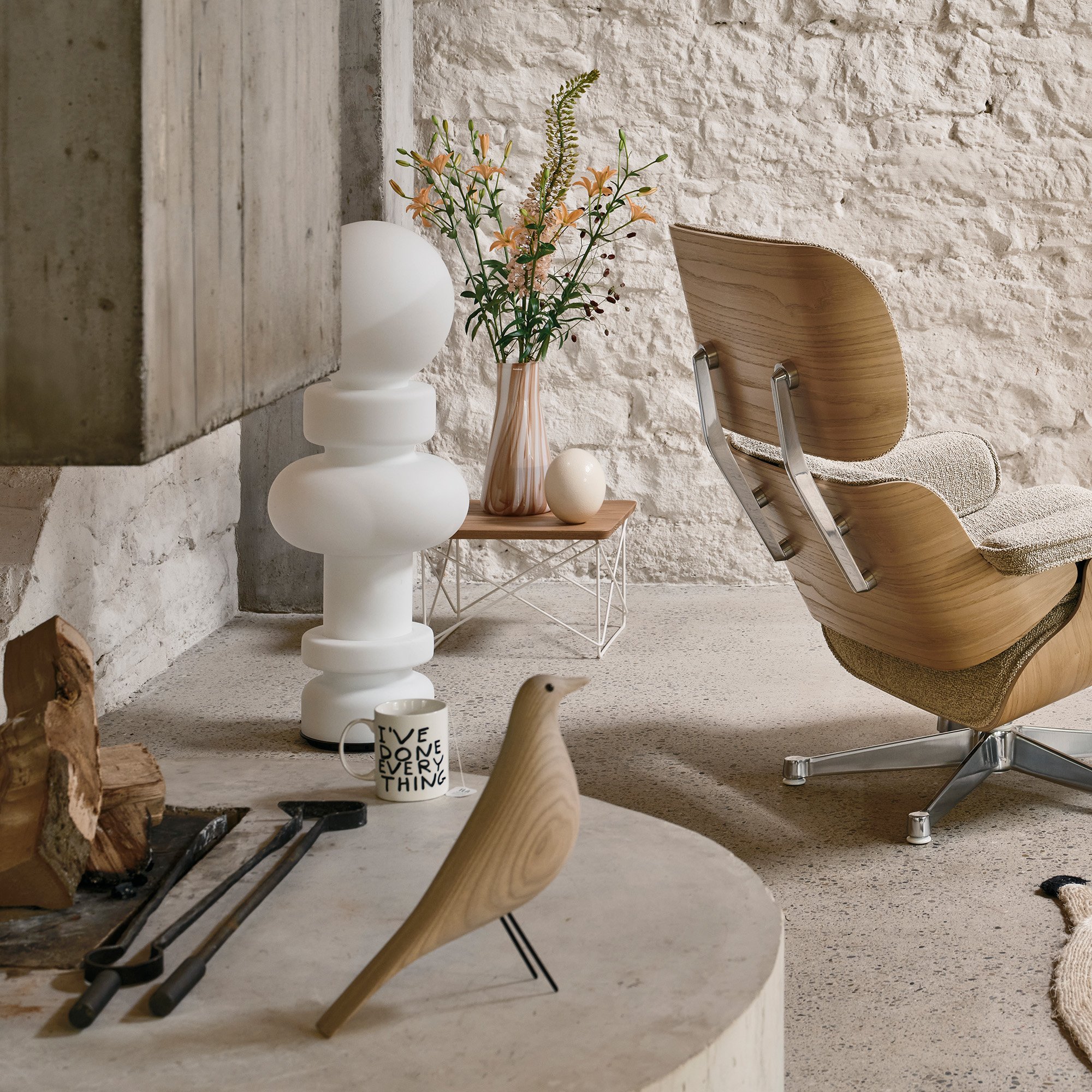 Eames House Bird , Esche cotton white, geölt | Vitra | von Charles