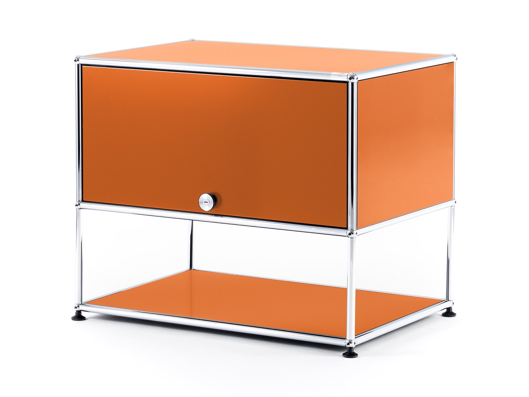 USM Haller TV-Rack, Reinorange RAL 2004 | USM Haller | USM Haller TV ...