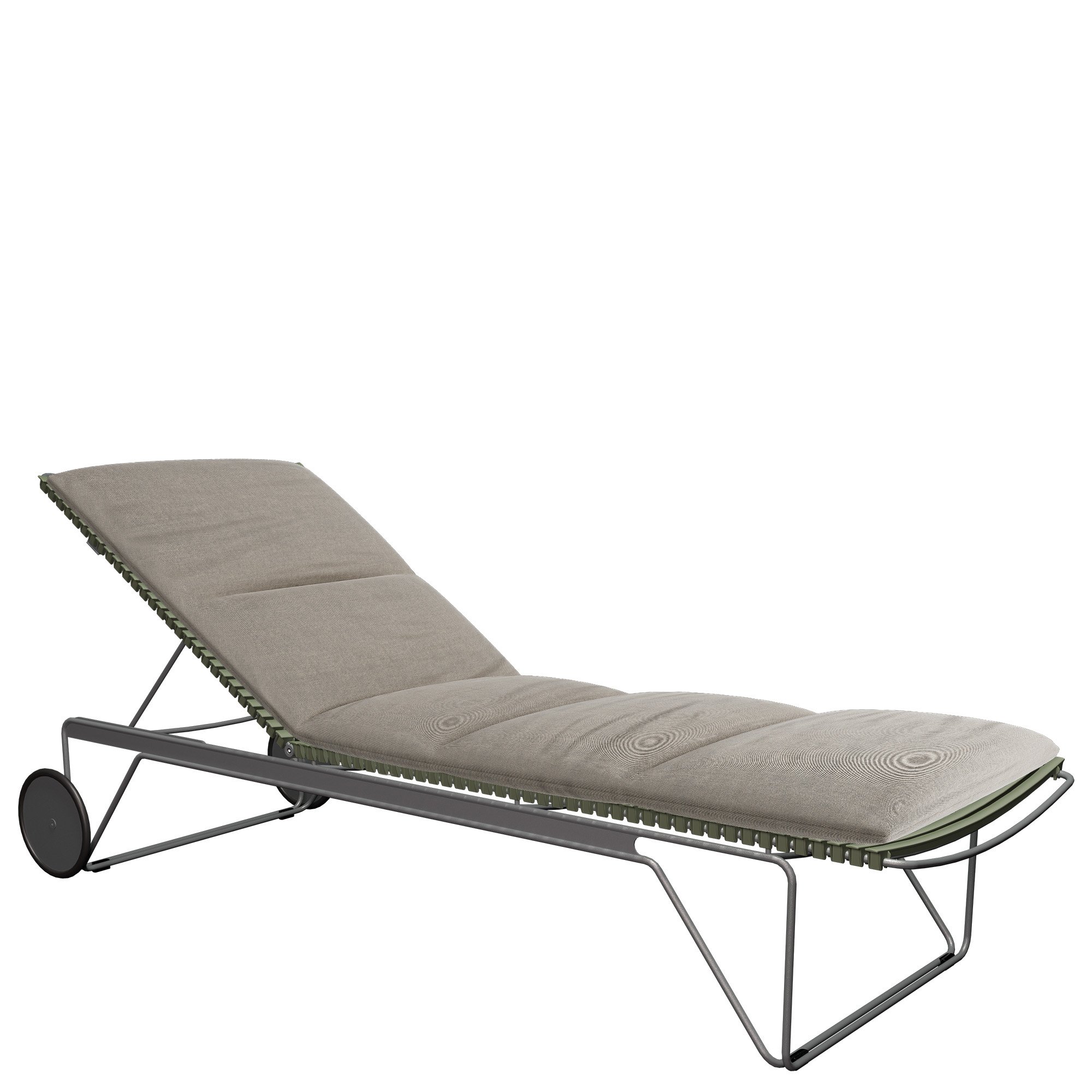 Click Sonnenliege, Olive green, Mit Auflage - ash | Houe | Bänke ...