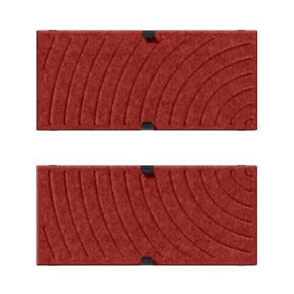 USM Soft Panel Mono für USM Haller Regale, 75 cm x 35 cm, Rot, Rund