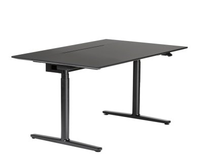 Level Lift Pure Schreibtisch, 160 x 80 cm, Schwarz / basalt