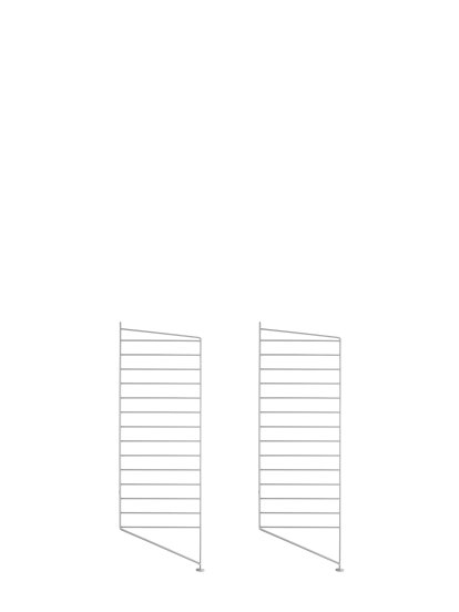 String System Bodenleiter, 2er Set, 85 x 30 cm, Grau