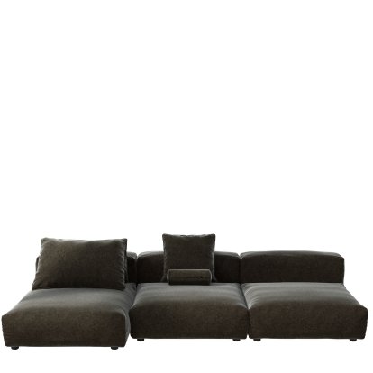 Vetsak Sofa Set 4, Suave - Anthracite, Mit Kissen