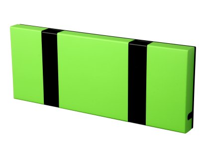 Knax, 2 Haken, schwarz, MDF lime lackiert