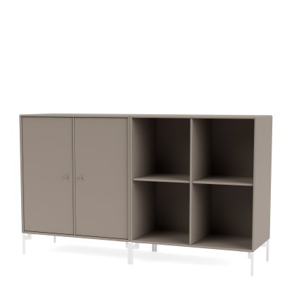 Pair Sideboard, Truffle, Beine