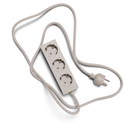 Power Bar / Beam Steckdosenleiste, 3 Steckdosen, Oat, 2 m
