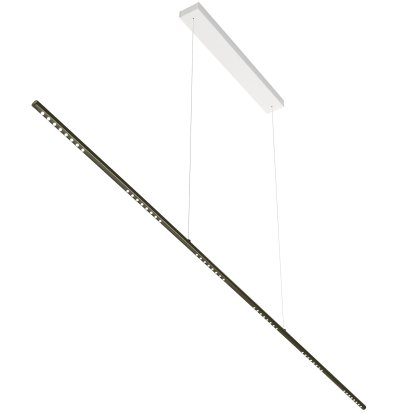 LUM Pendelleuchte, 195 cm, Rauchchrom