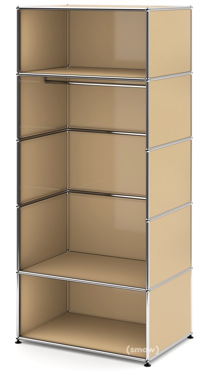 USM Haller Garderobe M mit Kleiderstange Typ 2, USM beige