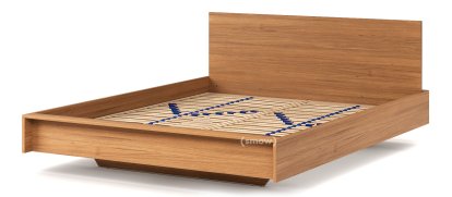Flai Bett, 160 x 200, Mit Kopfteil, Eiche massiv, Mit Lattenrost