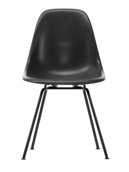 Eames Fiberglass Chair DSX, Eames elephant hide grey, Pulverbeschichtet basic dark glatt