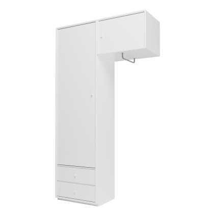 Attire II Garderobe, New White, Sockel