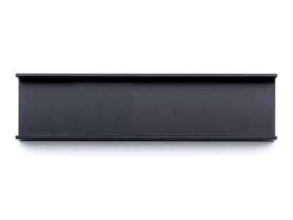 Meterware Ablageschale, Hoch (5 cm), tiefschwarz, Ohne Einleger